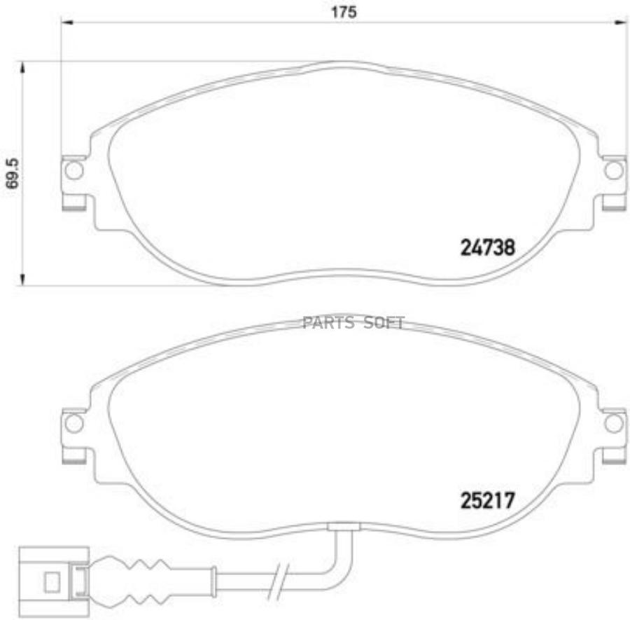 

Колодки тормозные дисковые Xtra перед | BREMBO P85131X