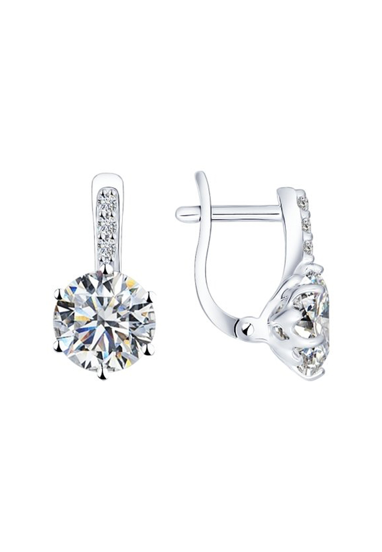

Серьги из серебра с фианитом SOKOLOV 89020005, 89020005_k