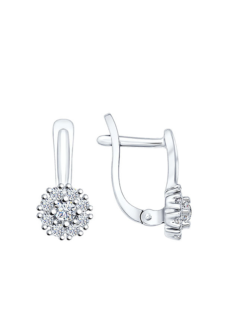 

Серьги из серебра с фианитом SOKOLOV 94021908, 94021908_k