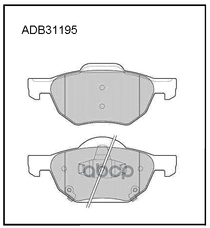 

Тормозные кололки ALLIED NIPPON передние дисковые ADB31195