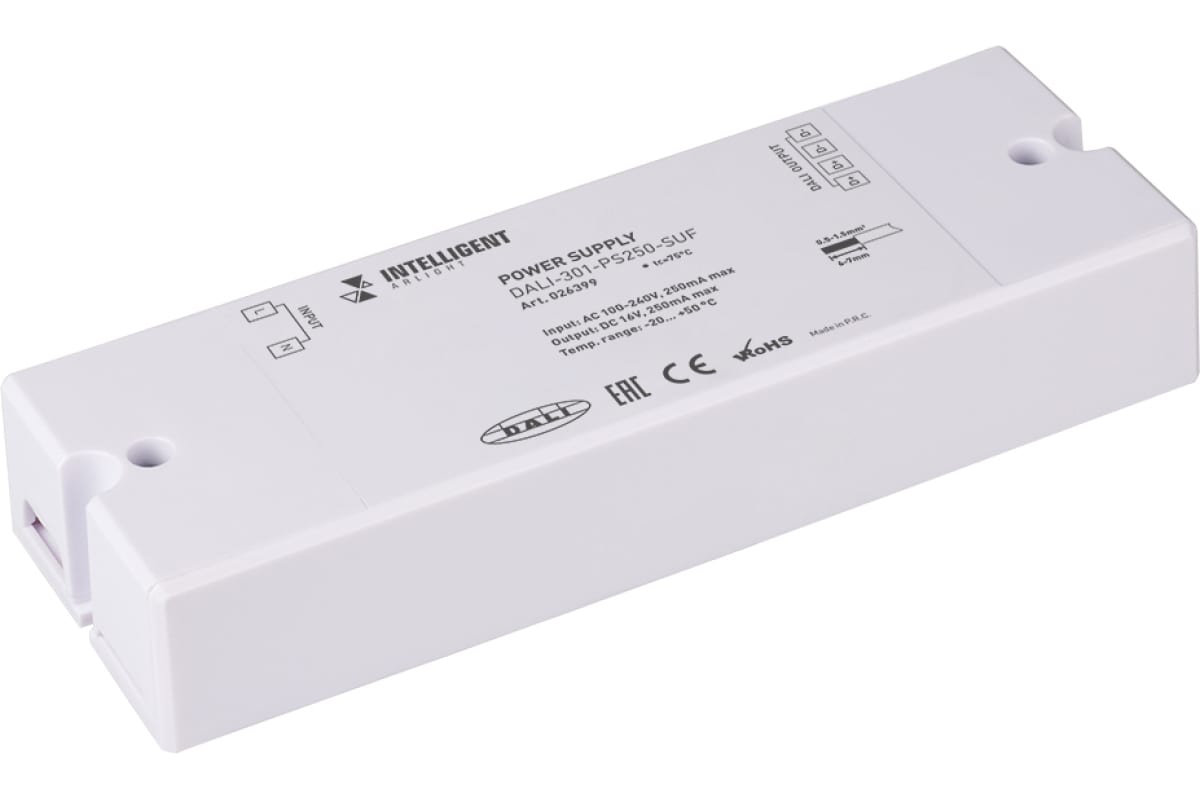 INTELLIGENT ARLIGHT Блок питания шины DALI-301-PS250-DIN (230V, 250mA) (INTELLIGENT ARLIGH