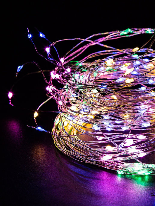 Световая гирлянда новогодняя Glos Звездные лучи GL2009-M 2 м разноцветный/RGB