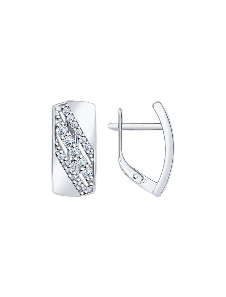 

Серьги из серебра с фианитом SOKOLOV 94022096, 94022096