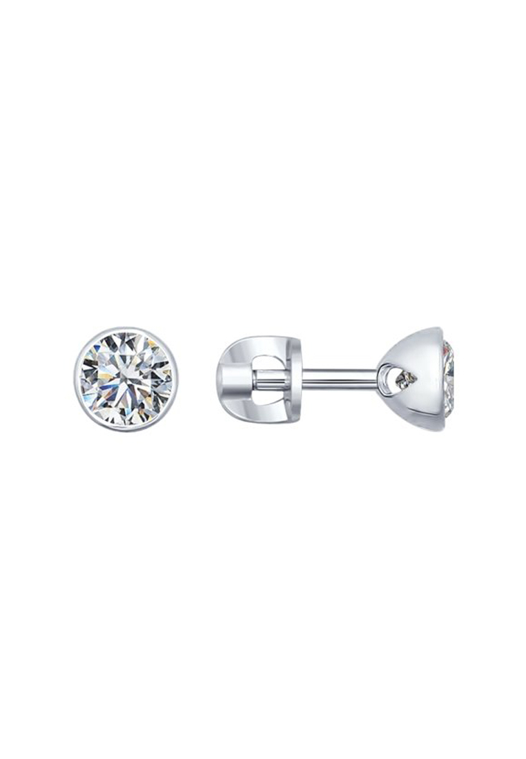 

Серьги из серебра с фианитом SOKOLOV 94021901, 94021901