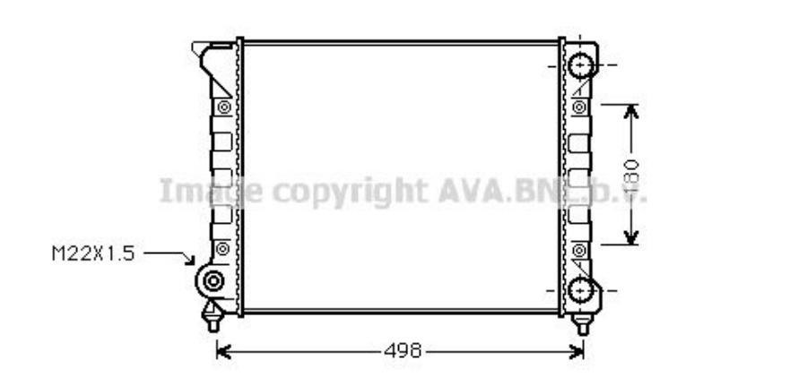 

AVA VN2070 Радиатор системы охлаждения