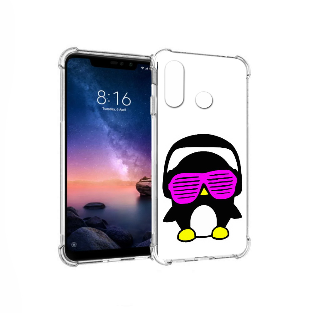 

Чехол MyPads Tocco для Xiaomi Redmi Note 6 пингвин (PT118671.310.541), Прозрачный, Tocco