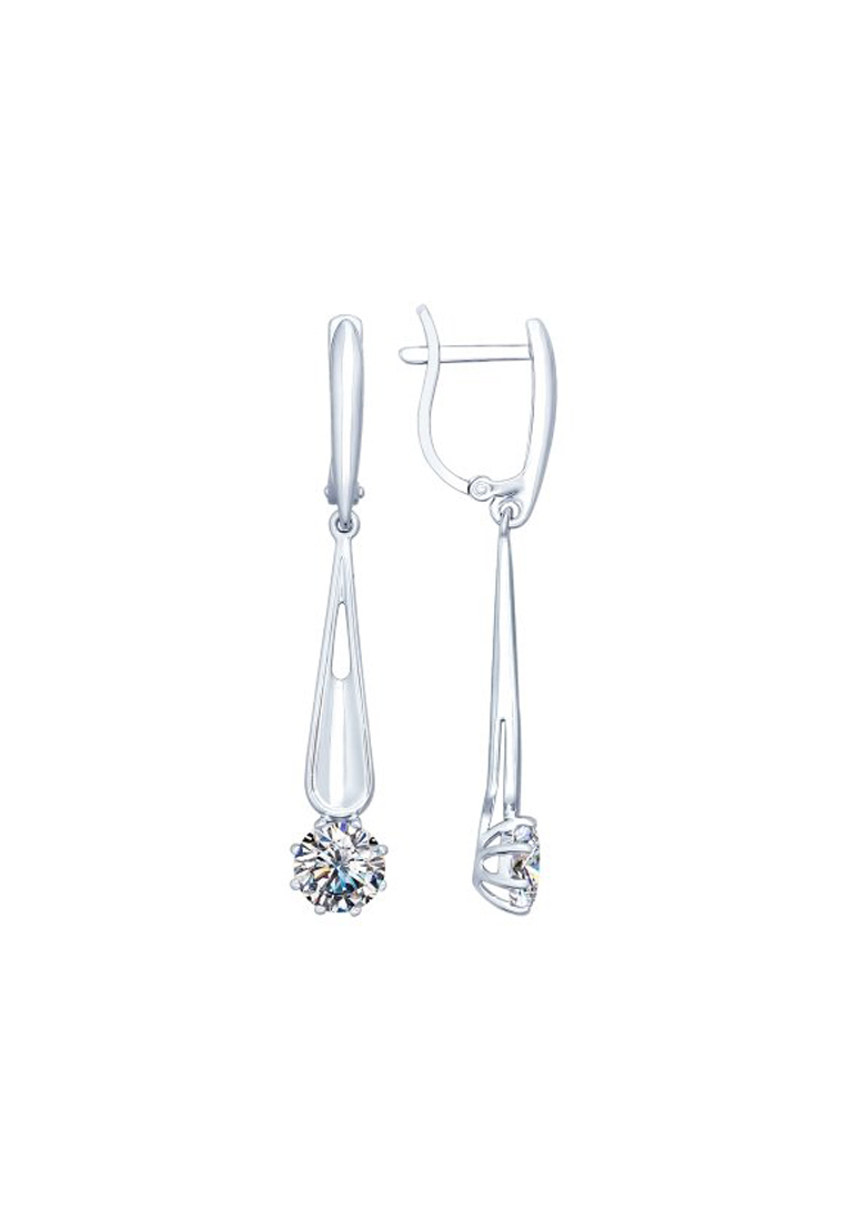 

Серьги из серебра с фианитом SOKOLOV 94022290, 94022290_k