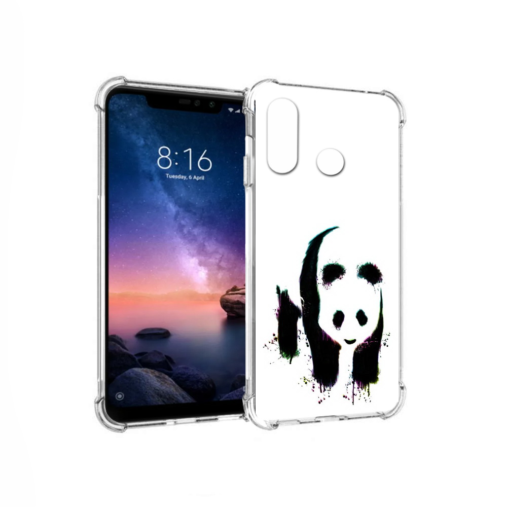 

Чехол MyPads Tocco для Xiaomi Redmi Note 6 панда в акварели (PT118671.310.532), Прозрачный, Tocco