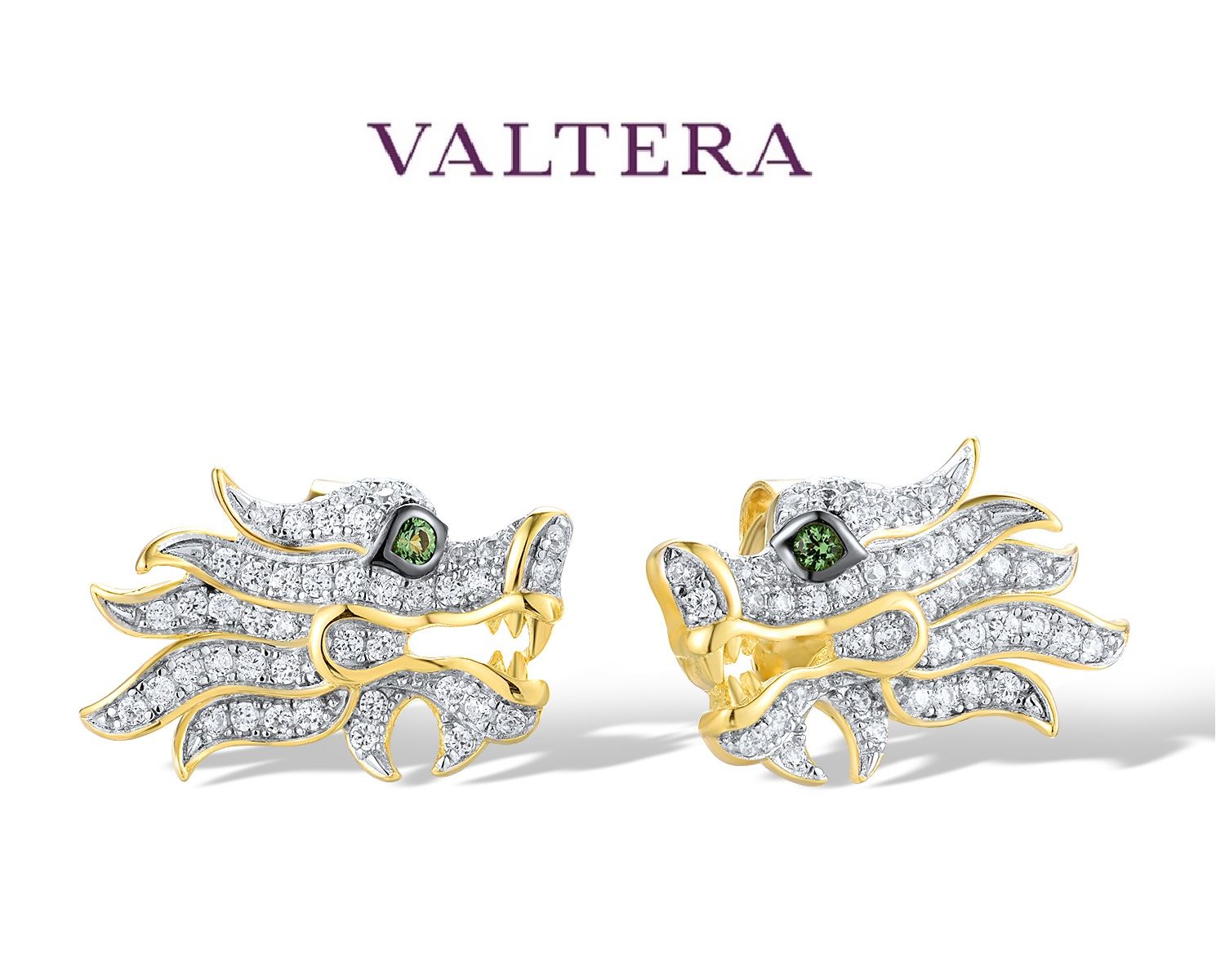 

Серьги пусеты из серебра VALTERA 119464, фианит, 119464