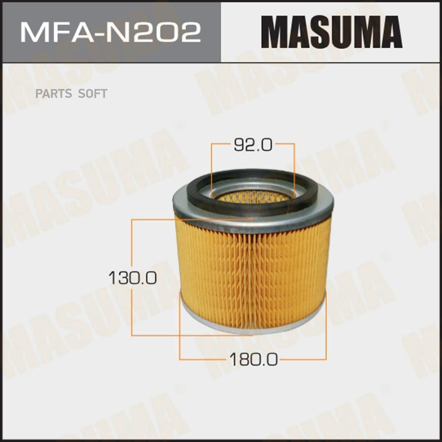 

MASUMA MFAN202 Воздушный фильтр A2502 MASUMA NISSAN/ SAFARI/ Y61 97 (1/20)