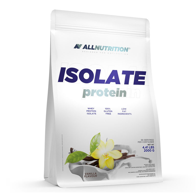 фото Протеин изолят, isolate protein, вкус: ваниль, 908 г allnutrition