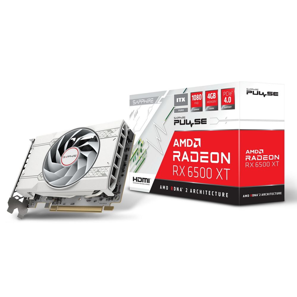 

Видеокарта Sapphire RX6500XT ITX PULSE PURE GAMING OC 4GB