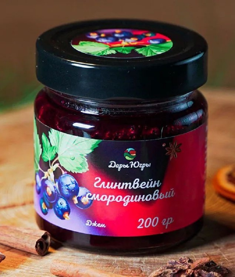 Джем-глинтвейн Дары Югры смородина, 200 г х 2 шт