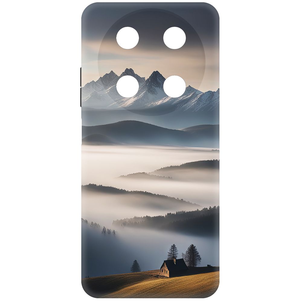 

Чехол-накладка Krutoff Soft Case Туман для ITEL RS4 черный