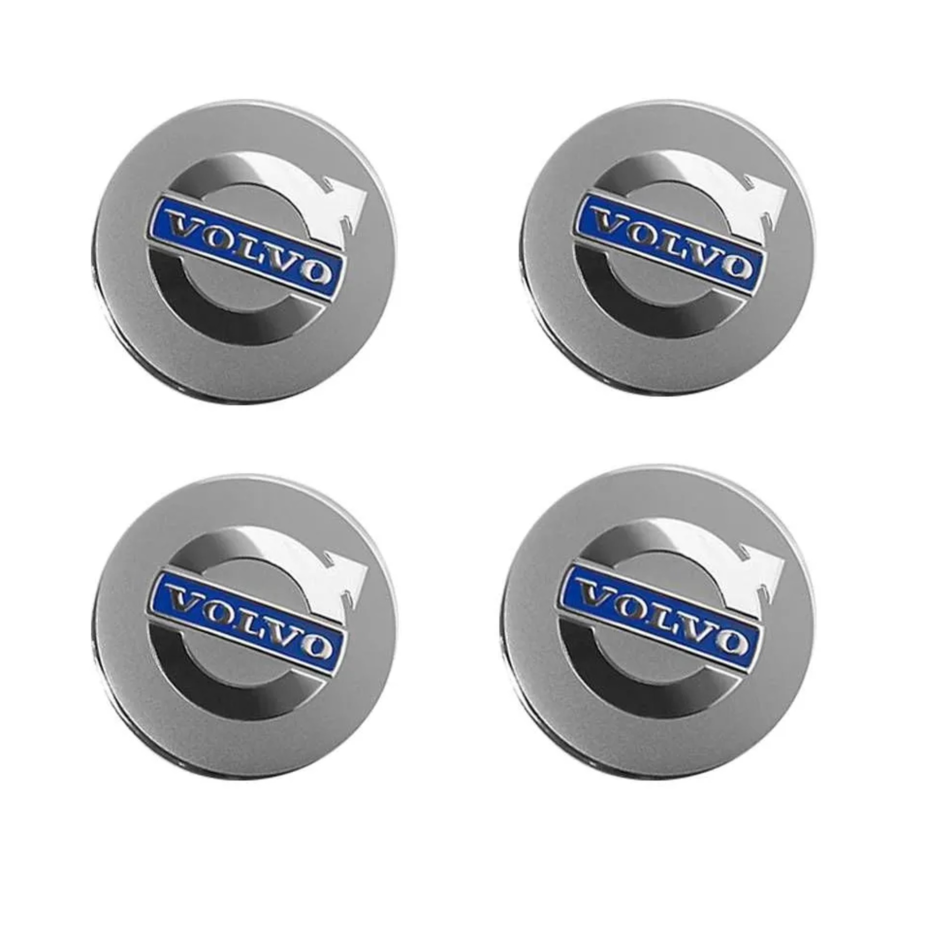 

Колпачки-заглушки на литые диски Volvo 4 шт., Серебристый, Автоаксессуары_39939494858