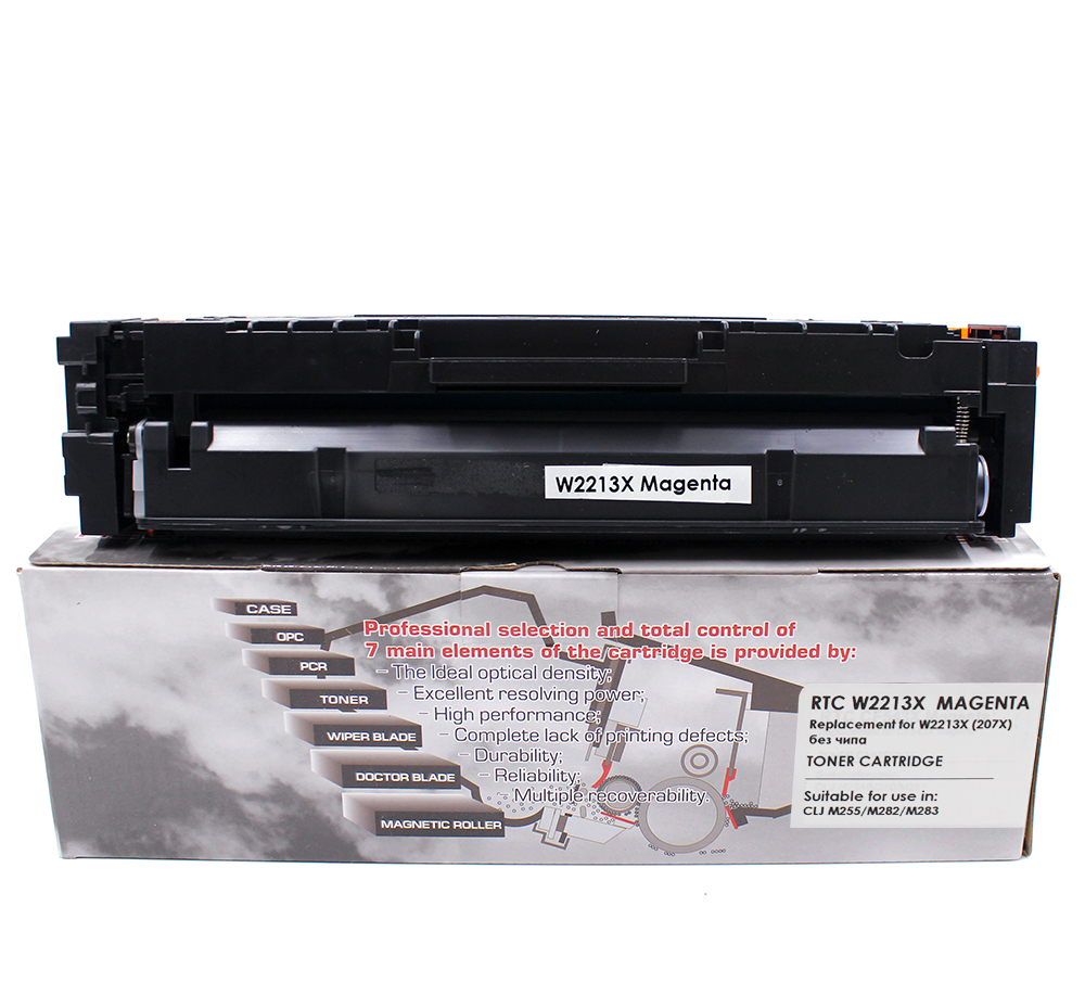 

Тонер-картридж 7Q W2213X для HP Purple, 2450 стр., без чипа, Пурпурный, W2213X-noCH