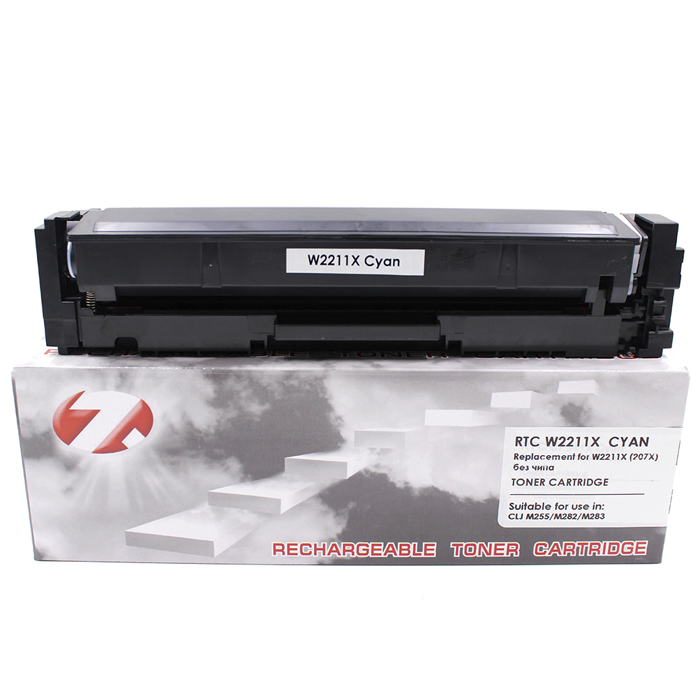 

Тонер-картридж 7Q W2211X для HP Blue, 2450 стр., без чипа, Голубой, W221X-noCH