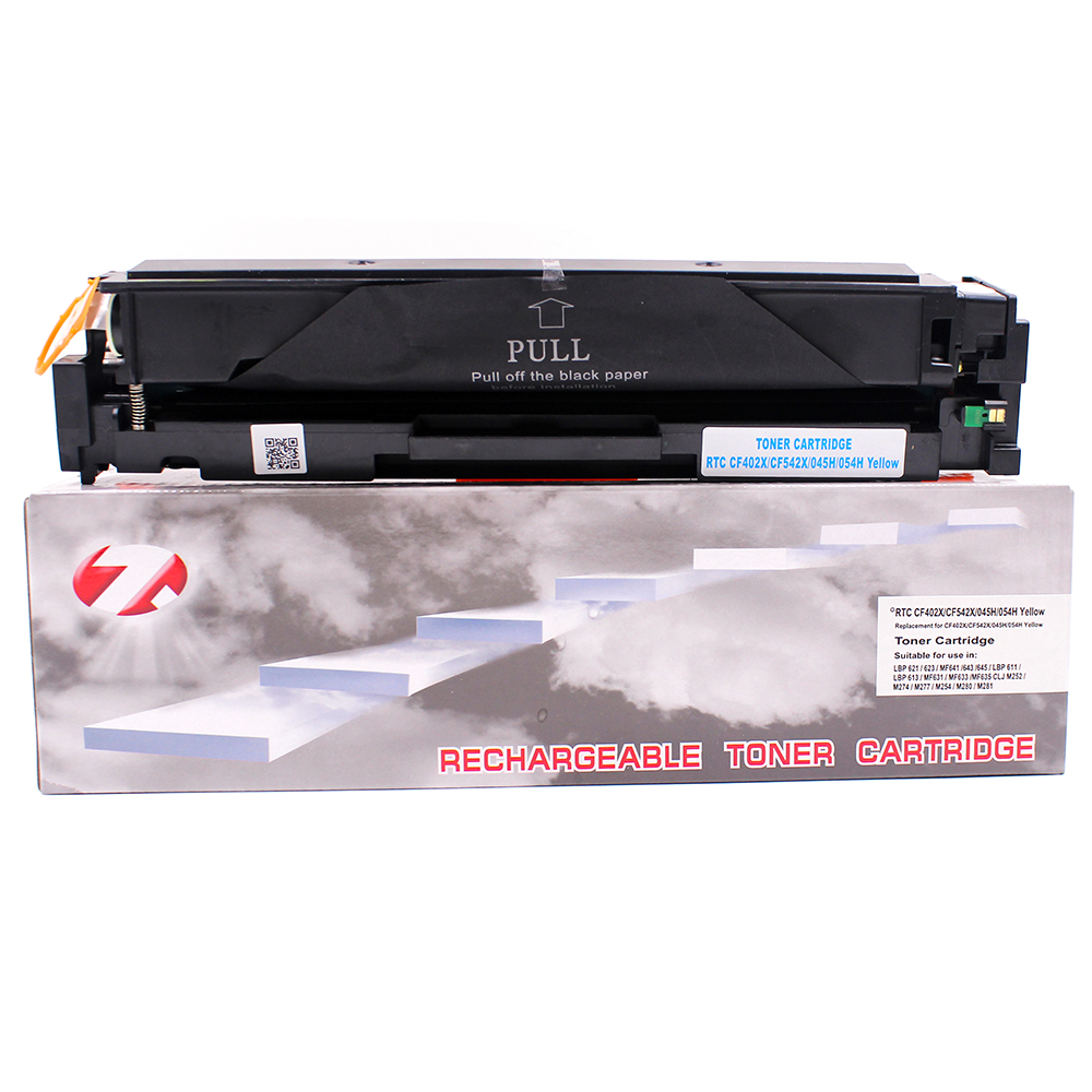 

Тонер-картридж 7Q CF402X, CF542X, 045HY, 054HY для HP, Canon Жёлтый, 2500 стр., Желтый, CF402X