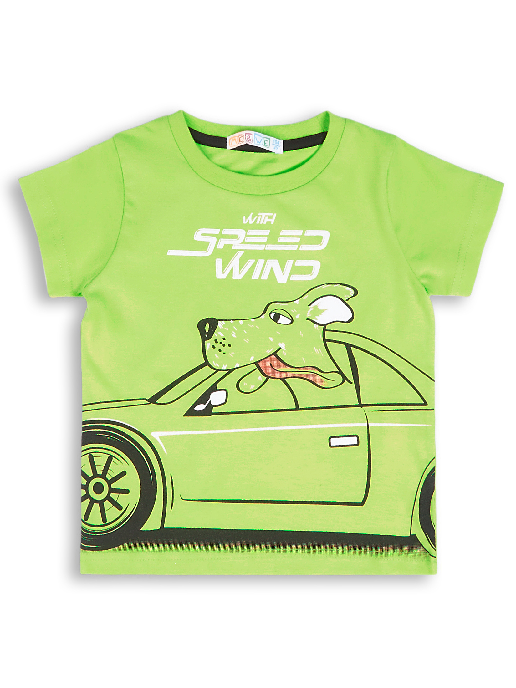 

Футболка для мальчика Me&We KB220-J102-447 Салатовый-104, KB220-J102-447