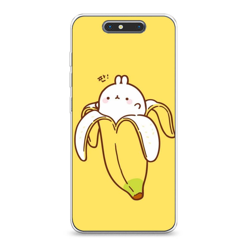 

Чехол Awog на ZTE Blade V8 / ЗТЕ Блэйд V8 "Зайчик-бананчик", Разноцветный, 131250-2