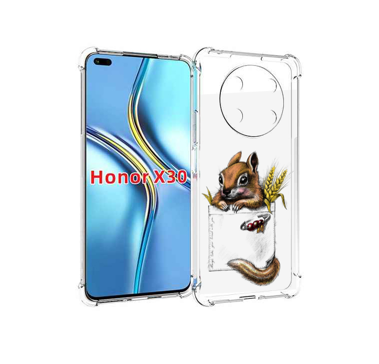 

Чехол MyPads Белочка для Honor X30 / Magic4 Lite 5G, Прозрачный, Tocco