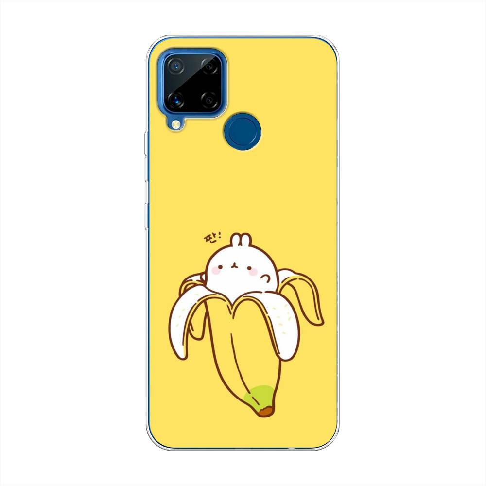 

Чехол Awog на Realme C15 "Зайчик-бананчик", Разноцветный, 255050-2