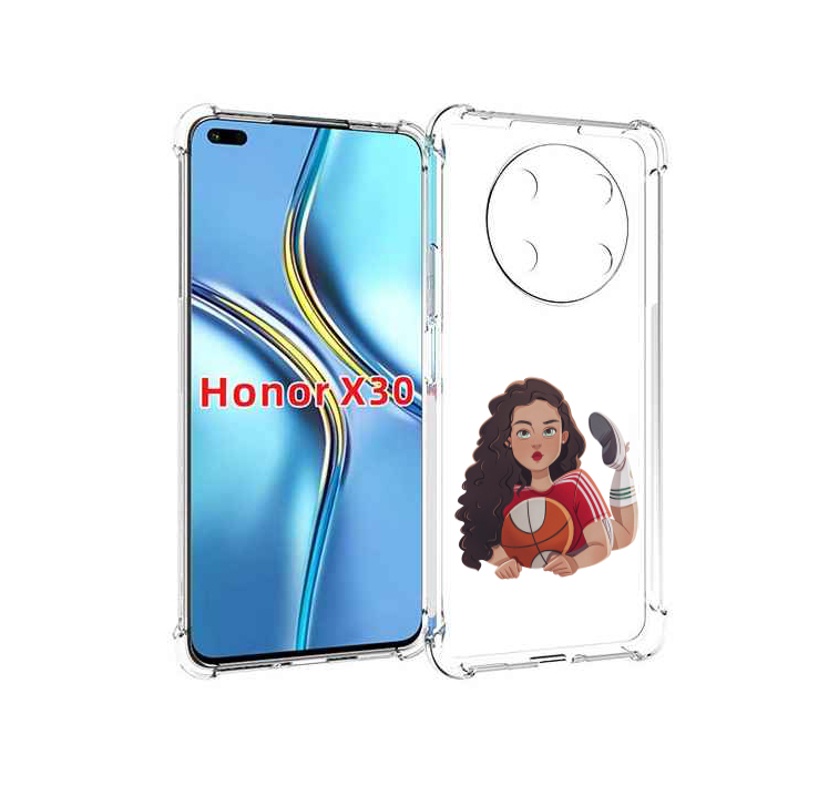 

Чехол MyPads Баскетболитска-в-гольфах женский для Honor X30 / Magic4 Lite 5G, Прозрачный, Tocco