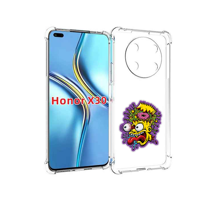 

Чехол MyPads Барт-Симпсон для Honor X30 / Magic4 Lite 5G, Прозрачный, Tocco
