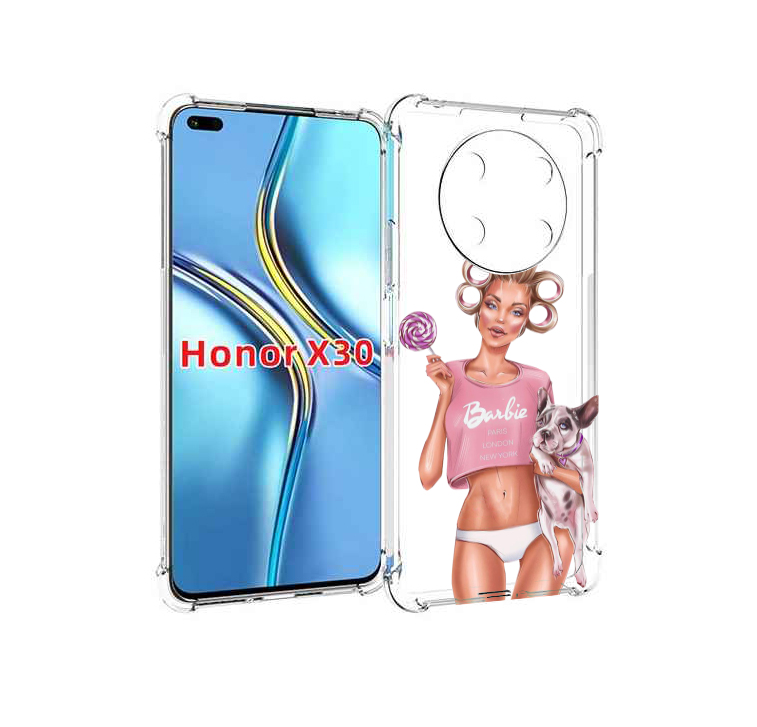

Чехол MyPads Барби-с-собачкой женский для Honor X30 / Magic4 Lite 5G, Прозрачный, Tocco