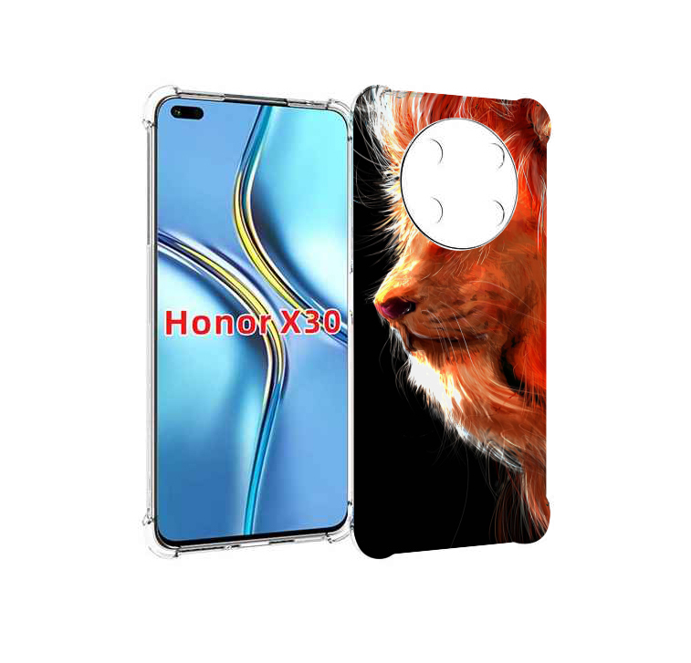 

Чехол MyPads Арт-рисунок-льва мужской для Honor X30 / Magic4 Lite 5G, Прозрачный, Tocco