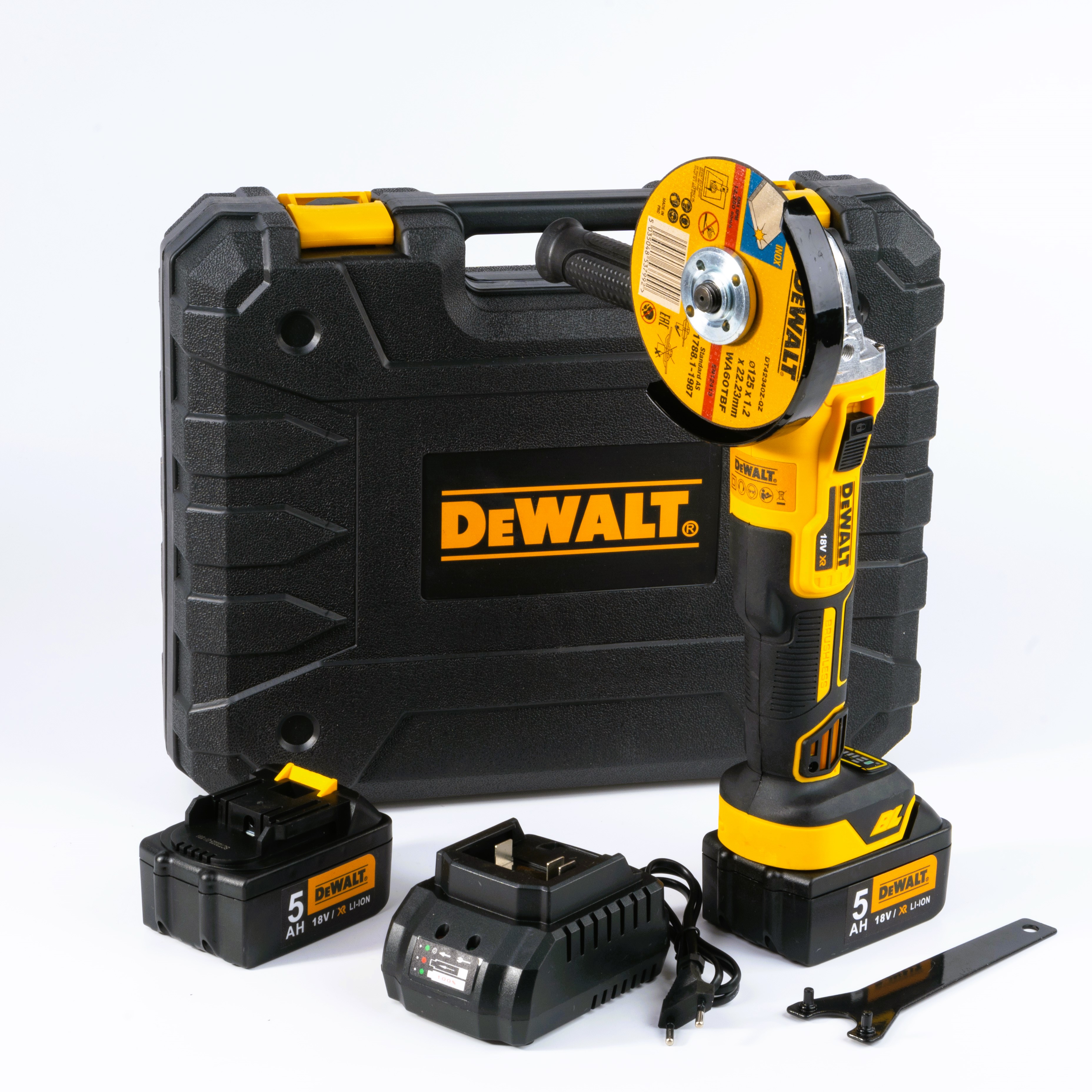 

Аккумуляторная угловая шлифмашина Dewalt DCG 504, бесщеточная 18V, DCG504