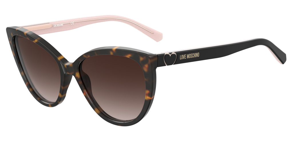 Солнцезащитные очки женские MOSCHINO LOVE MOL043/S коричневые