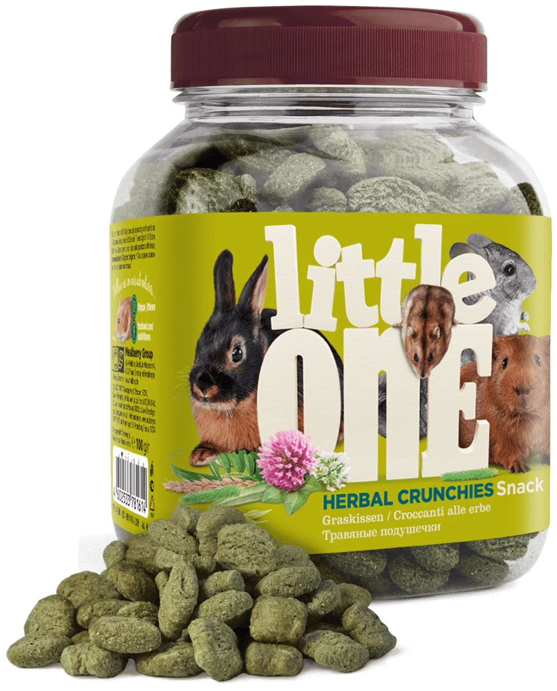 

Лакомство для грызунов Little One Травяные подушечки, 100 г