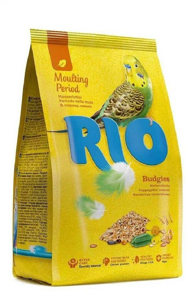 

Корм для волнистых попугаев RIO, в период линьки, 1 кг