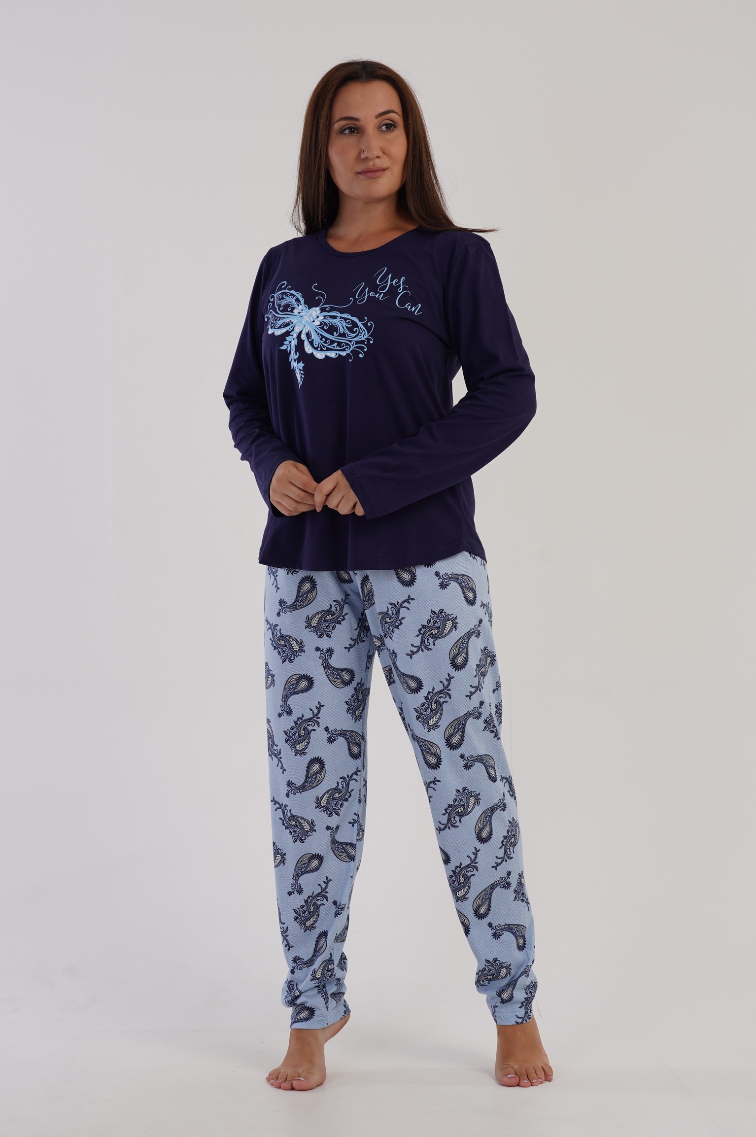 

Пижама женская VIENETTA 303268_0161 синяя 5XL, Синий, 303268_0161