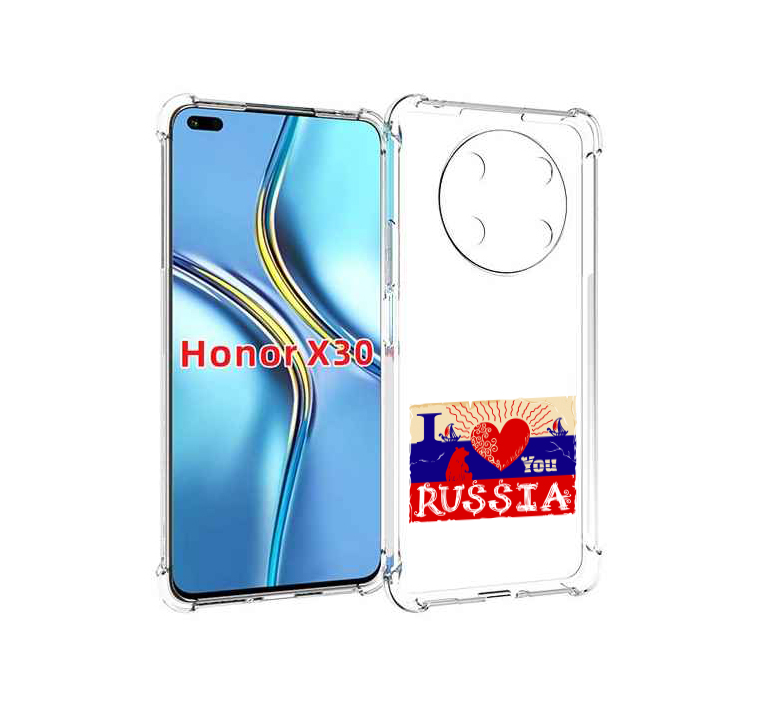 

Чехол MyPads Люблю Россию для Honor X30 / Magic4 Lite 5G, Прозрачный, Tocco