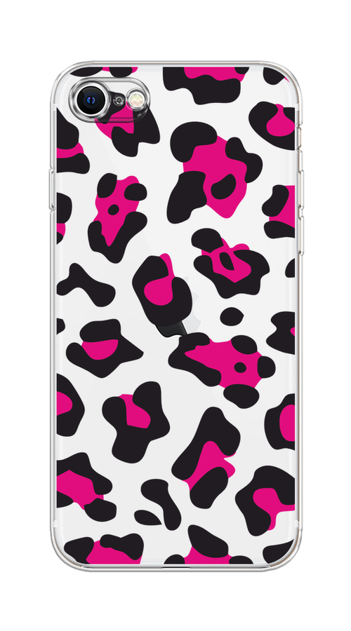 

Чехол на Apple iPhone 7/8/SE 2020/SE 2022 "Pink cow spots", Черный;розовый, 10650-1