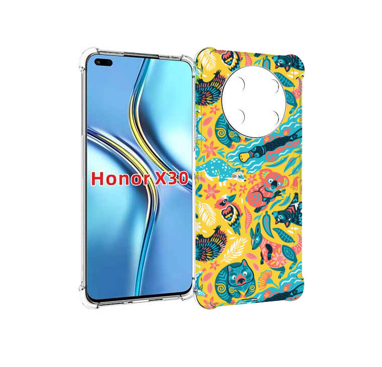 

Чехол MyPads seamless-pattern для Honor X30 / Magic4 Lite 5G, Прозрачный, Tocco