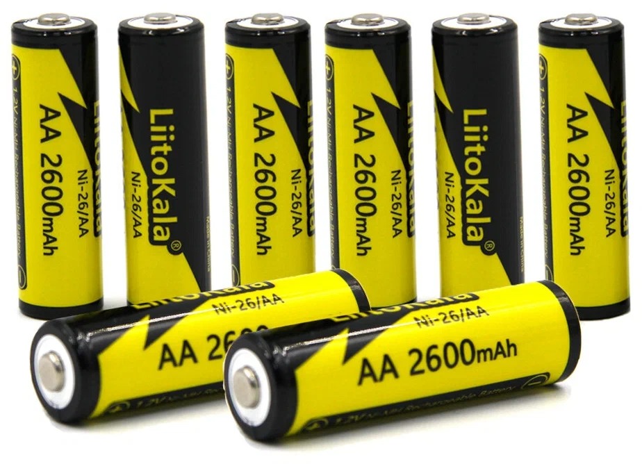 

Аккумулятор LiitoKala Ni-26 AA Ni-Mh 2600 мА ч 1.2V (8штук)