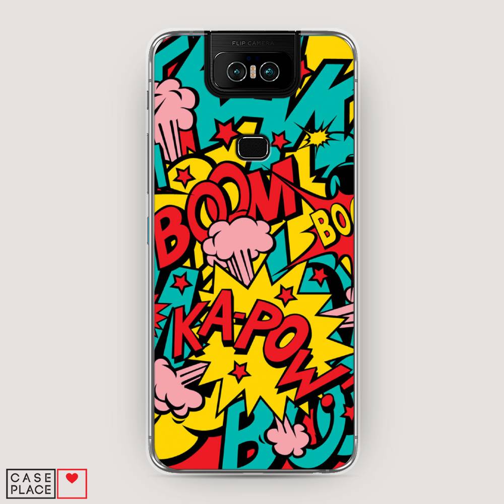 фото Чехол awog "постер pop art" для asus zenfone 6 zs630kl