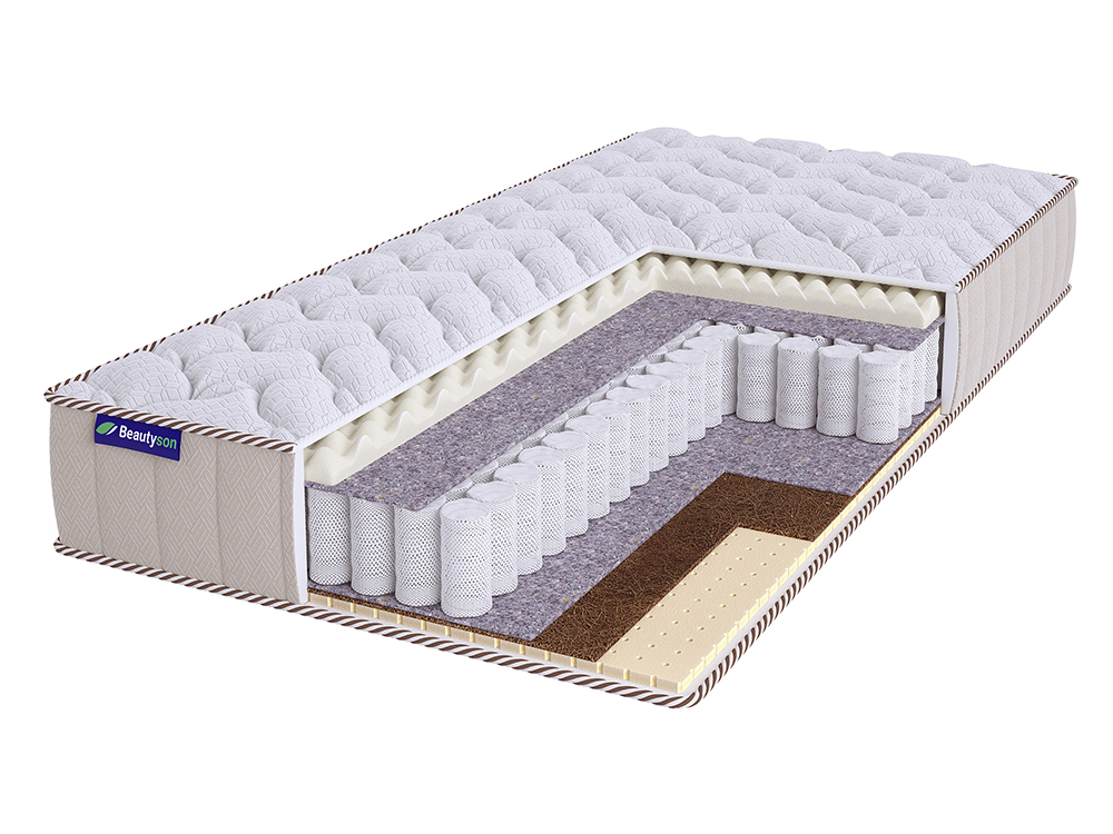 

Матрас BeautySon SPRING Massage Mix Mini S600 LUX 180х200, Белый, SPRING Massage Miх Mini S600 LUх