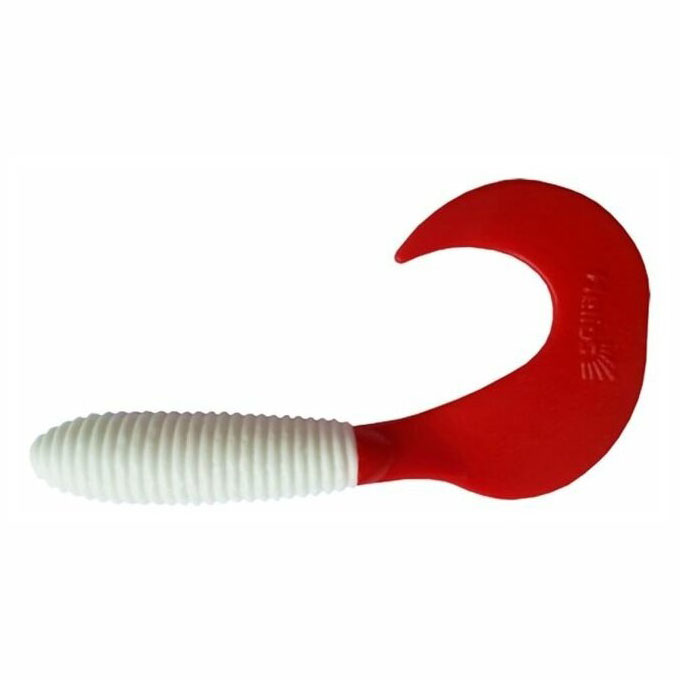 

Твистер Helios Credo 8,5 см White & Red HS-11-003, набор 7 шт., Credo