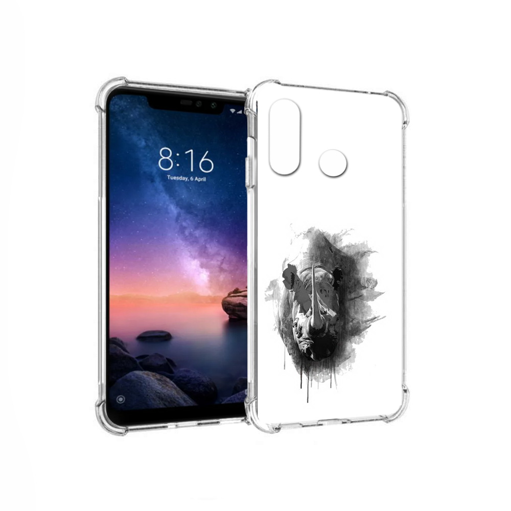

Чехол MyPads Tocco для Xiaomi Redmi Note 6 носорог (PT118671.310.523), Прозрачный, Tocco
