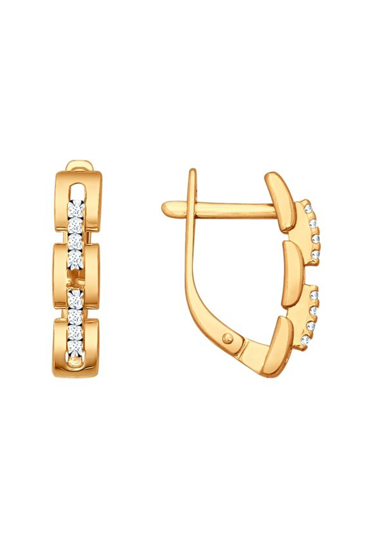 

Серьги из серебра с фианитом SOKOLOV 93020594, 93020594