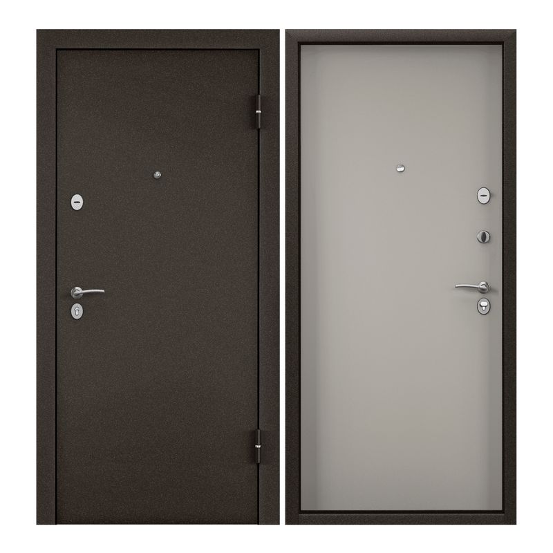 Дверь входная для квартиры металлическая Torex Terminal-C 860х2050, правый, коричневый