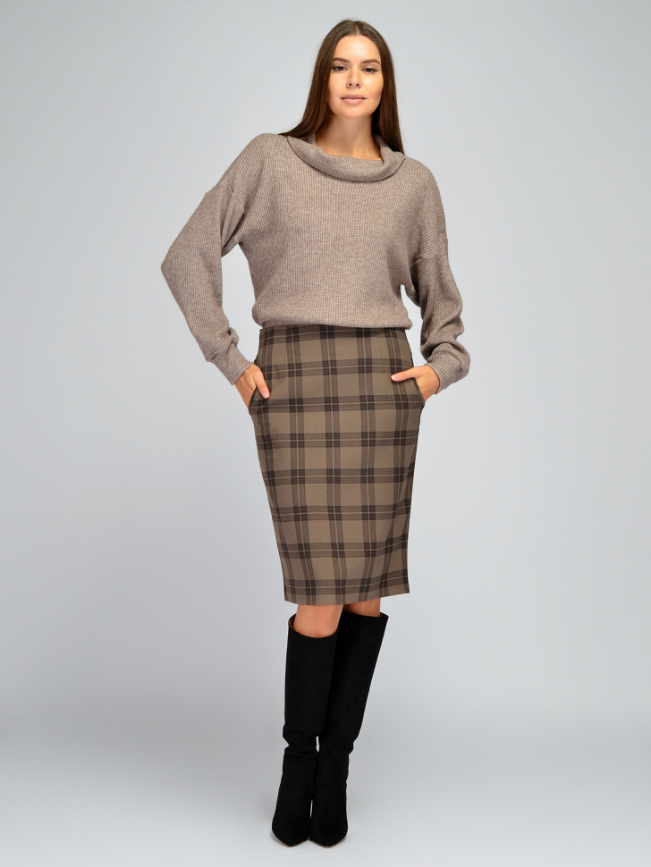 

Юбка женская Viserdi 9308 бежевая 48 RU, Бежевый, 9308