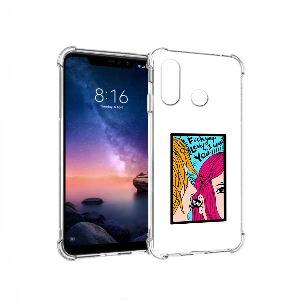 

Чехол MyPads Tocco для Xiaomi Redmi Note 6 Выпьем (PT118671.310.51), Прозрачный, Tocco