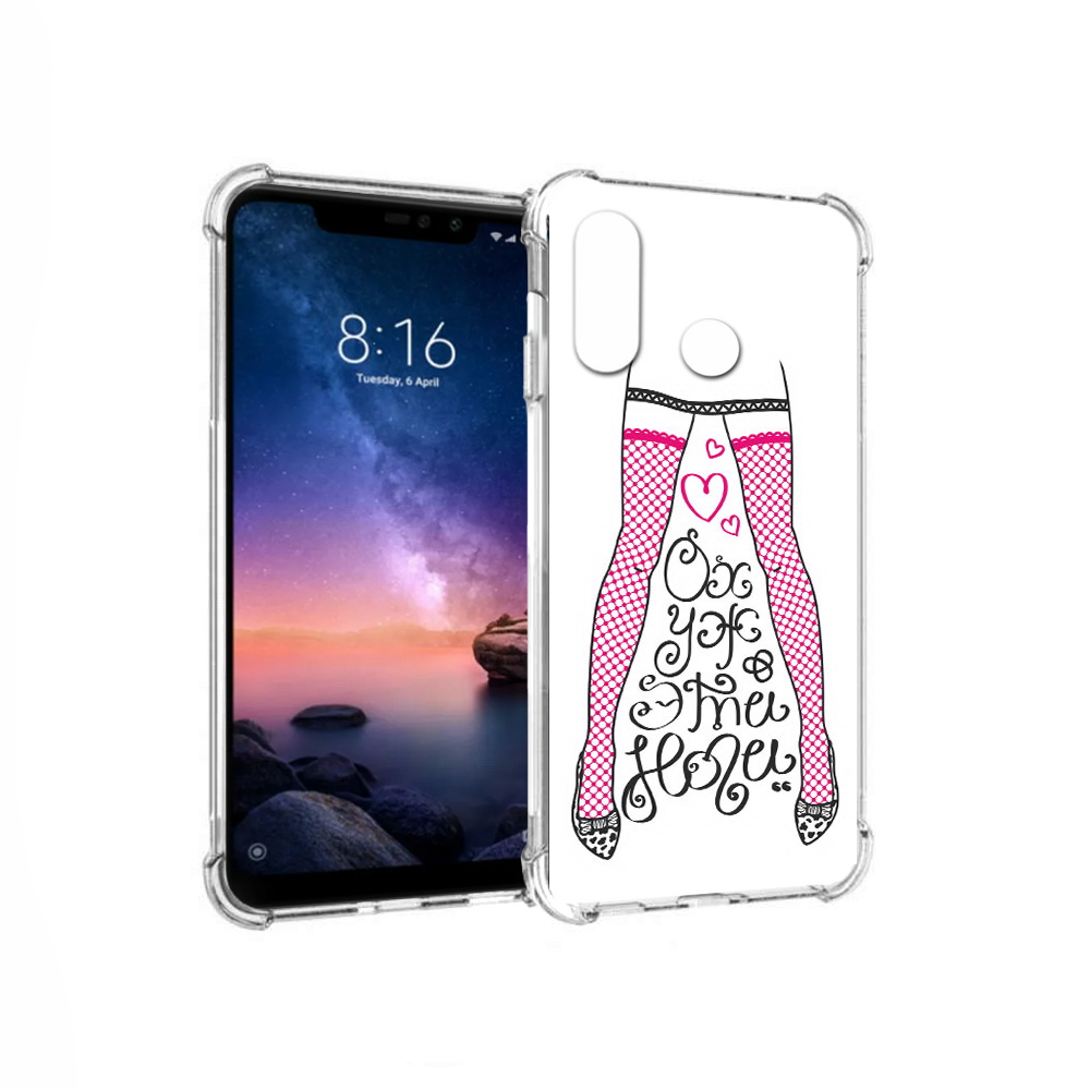 

Чехол MyPads Tocco для Xiaomi Redmi Note 6 нарисованные ноги в чулках (PT118671.310.507), Прозрачный, Tocco