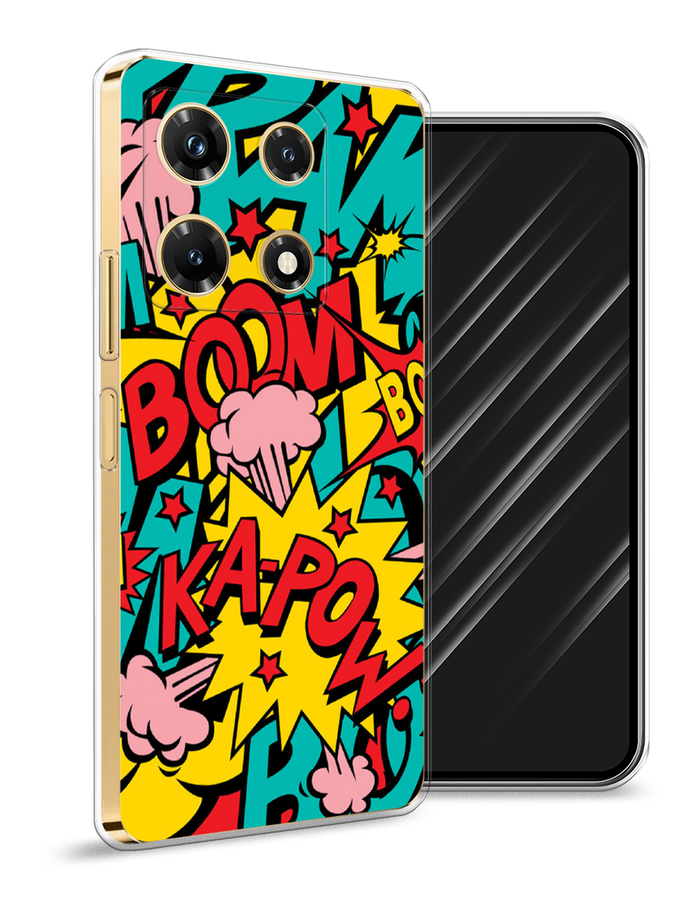 

Чехол Awog на Infinix Note 30 Pro, Бирюзовый;желтый;красный, 3104550-9