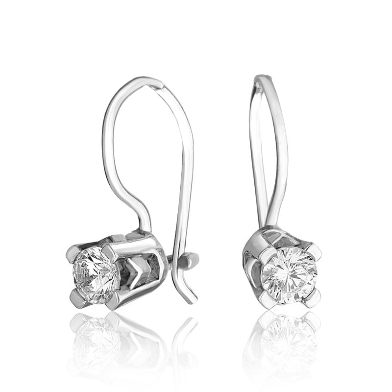 

Серьги из серебра с фианитом ЮВЕЛИР КАРАТ 2121500/9